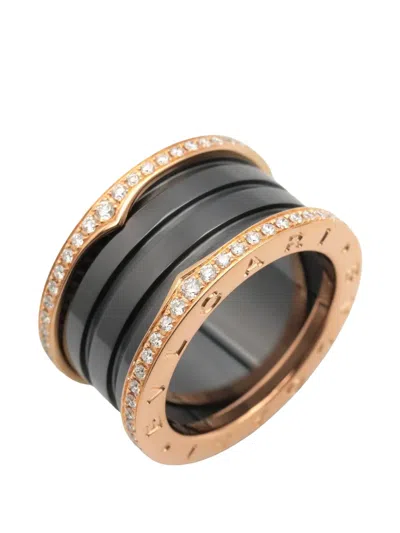 Pre-owned Bvlgari B-zero1 Diamond Ring In Pink
