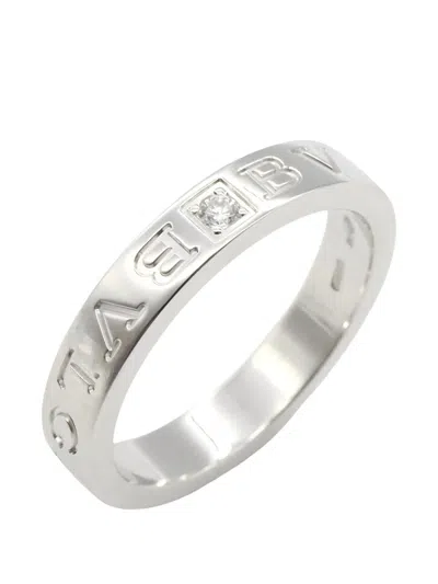 Pre-owned Bvlgari B-zero1 Diamond Ring In Silver