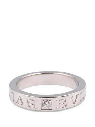 Pre-owned Bvlgari B-zero1 Diamond Ring In Silver