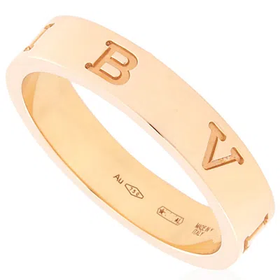 Bvlgari B.zero1 Essential 18 Kt Yellow Gold Band Ring In Brown