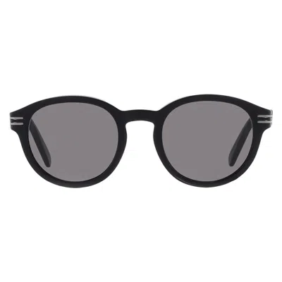 Bvlgari B.zero1 Grey Smoke Round Men's Sunglasses Bv40028 01a 50 In Black