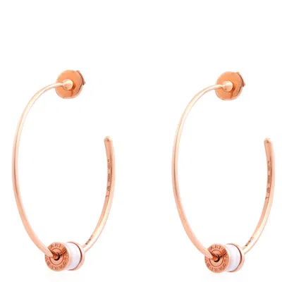Bvlgari B.zero1 Ladies 18k Rose Gold Hoop Earrings