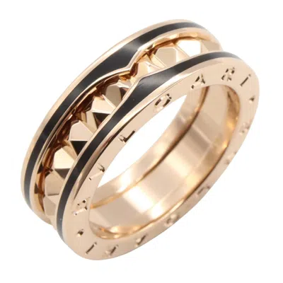Pre-owned Bvlgari B.zero1 Pink Pink Gold (18k) Band Ring ()