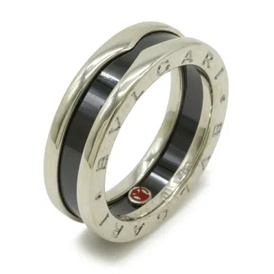 Bvlgari B.zero1 Silver Black Silver 925 Band Ring In Multi