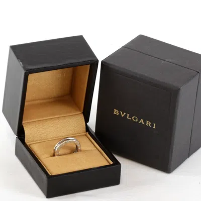 Pre-owned Bvlgari B.zero1 Silver White Gold (18k) Band Ring ()