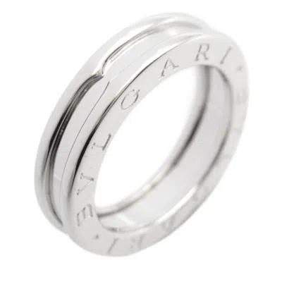 Pre-owned Bvlgari B.zero1 Silver White Gold (18k) Band Ring ()