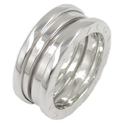 Pre-owned Bvlgari B.zero1 Silver White Gold (18k) Band Ring ()