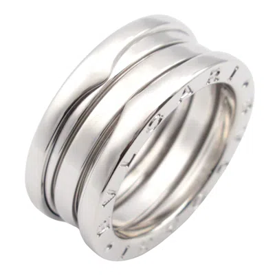 Pre-owned Bvlgari B.zero1 Silver White Gold (18k) Band Ring ()
