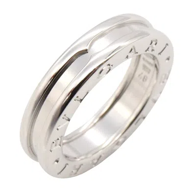 Pre-owned Bvlgari B.zero1 Silver White Gold (18k) Band Ring ()