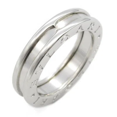 Pre-owned Bvlgari B.zero1 Silver White Gold (18k) Band Ring ()