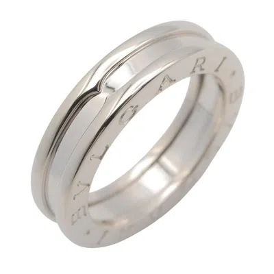Pre-owned Bvlgari B.zero1 Silver White Gold (18k) Band Ring ()