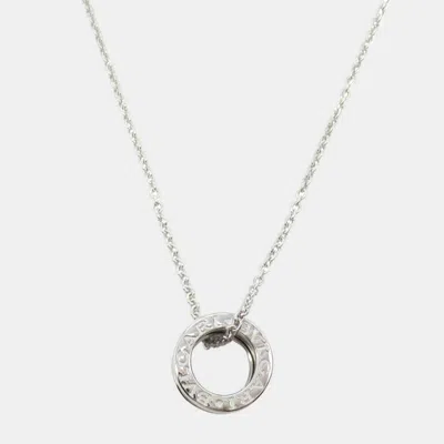 Pre-owned Bvlgari B.zero1 White Gold Necklace