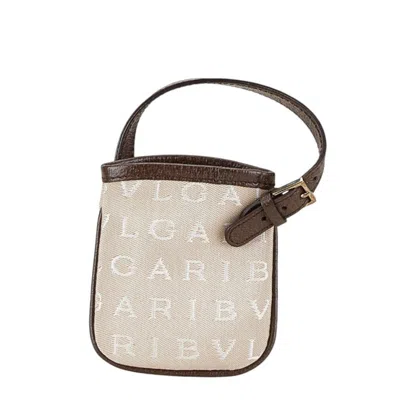 Pre-owned Bvlgari Canvas Leather Handbag Charm ()
