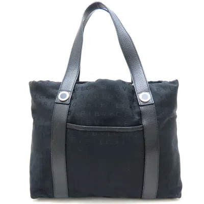 Pre-owned Bvlgari Canvas Leather Tote Bag ()