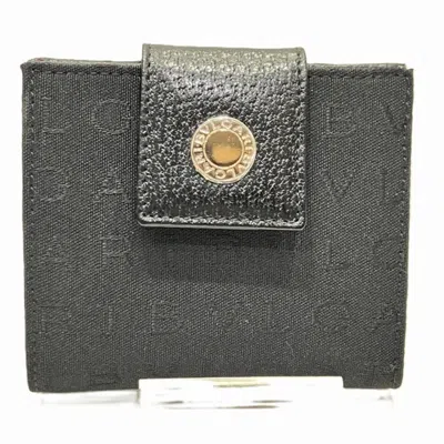 Pre-owned Bvlgari Canvas Leather Wallet (bi-fold) ()