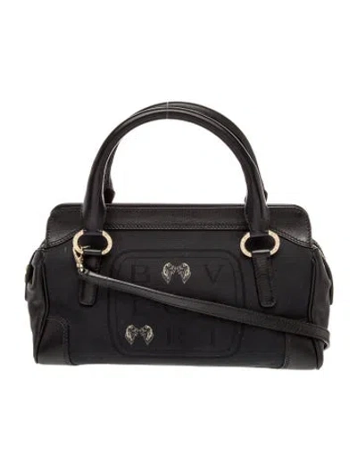 Pre-owned Bvlgari Canvas Top Handle Bag Vintage In Multi