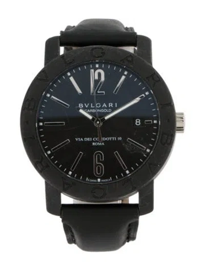 Pre-owned Bvlgari Carbongold Watch, 40mm In Multi
