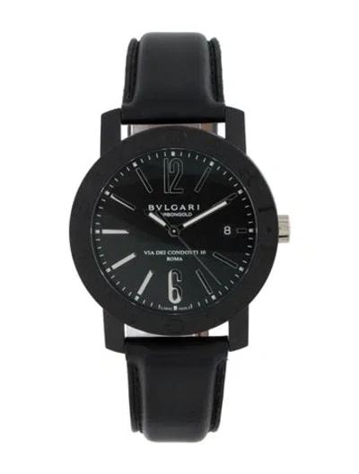Pre-owned Bvlgari Carbongold Watch In Multicolor