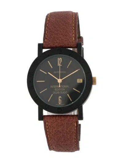 Pre-owned Bvlgari Carbongold Watch In Multicolor