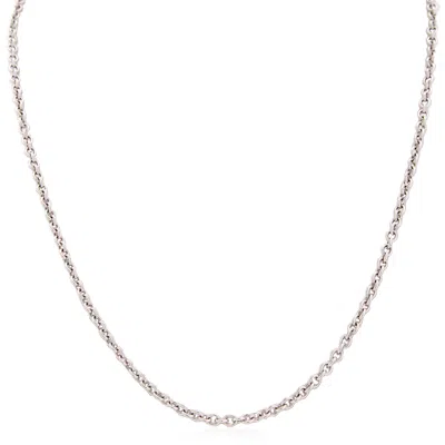 Bvlgari Catene 18k White Gold Necklace In Transparent