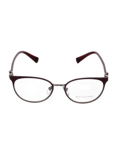 Pre-owned Bvlgari Cat-eye Eyeglasses In Multi