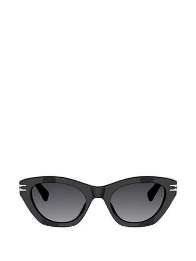 Bvlgari Cat-eye Frame Sunglasses In Black