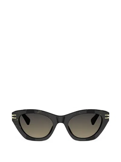 Bvlgari Cat-eye Frame Sunglasses In Black