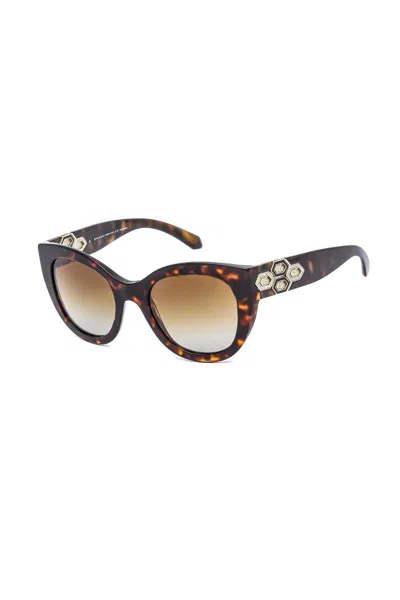 Bvlgari Cat-eye Women's Sunglasses 53mm - Premium Polarized In Brown