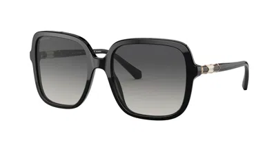 Pre-owned Bvlgari Cazal 755 Black And Gold/grey Shaded (001) Sunglasses In Grey Shaded Polarized