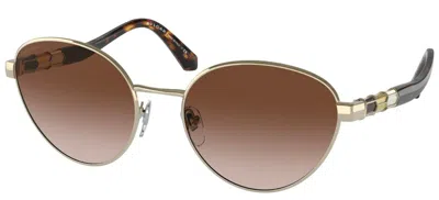 Pre-owned Bvlgari Cazal 860 Crystal White/blue Violet Shaded (192) Sunglasses In Brown Shaded