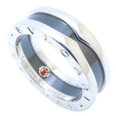 Pre-owned Bvlgari Ceramic 925 Band Ring ()
