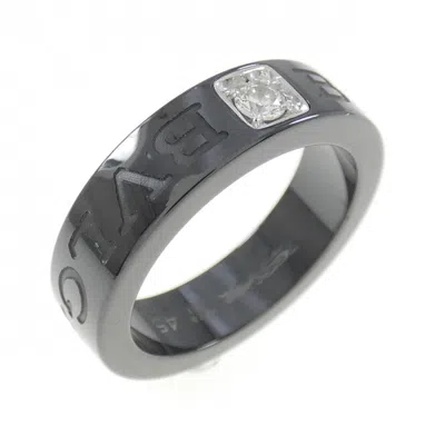 Pre-owned Bvlgari Ceramic Gold (18k) Band Ring () In Multi