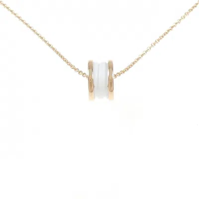 Pre-owned Bvlgari Ceramic Pink Gold (18k) Necklace ()