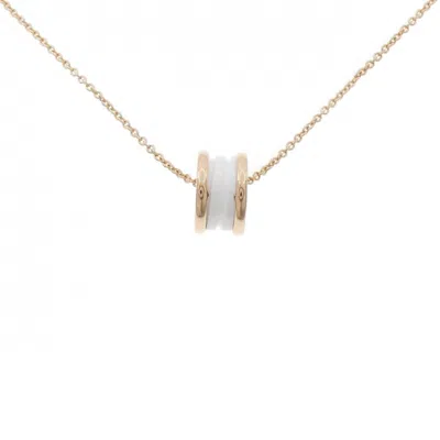 Pre-owned Bvlgari Ceramic Pink Gold (18k) Necklace ()