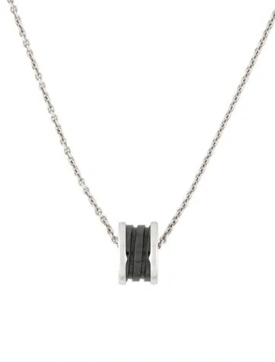 Pre-owned Bvlgari Ceramic Save The Children B.zero1 Pendant Necklace, 18" In Multi