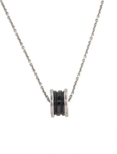 Pre-owned Bvlgari Ceramic Save The Children Necklace, 15" In Black