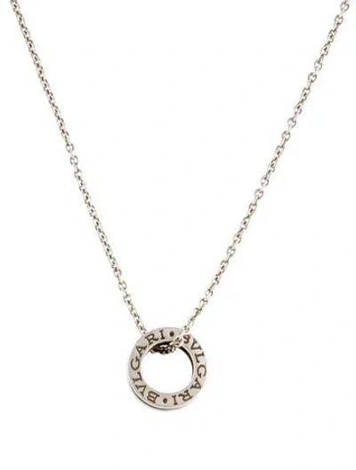 Pre-owned Bvlgari Ceramic Save The Children Pendant Necklace, 16.75" In Multi