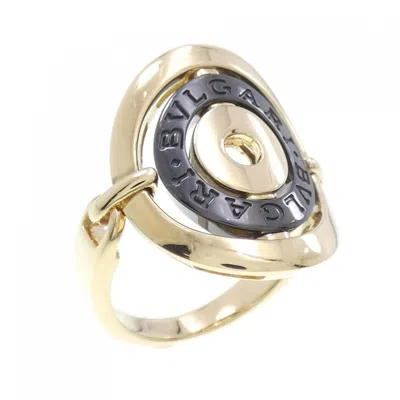 Pre-owned Bvlgari Ceramic Yellow Gold (18k) Band Ring ()