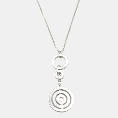 Pre-owned Bvlgari Cerchi Astrale 18k White Gold Pendant Necklace