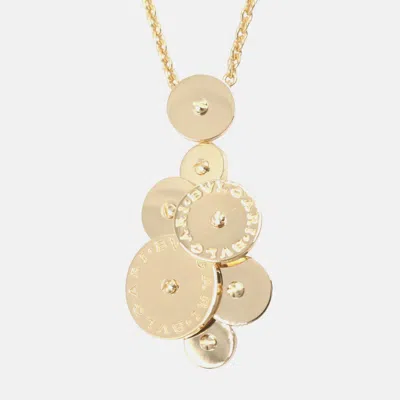 Pre-owned Bvlgari Cicladi 18k Yellow Gold Pendant Necklace