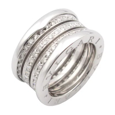 Pre-owned Bvlgari Clear White Gold (18k) Band Ring () In Transparent