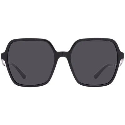 Bvlgari Dark Gray Square Ladies Sunglasses Bv8252 501/87 56 In Black