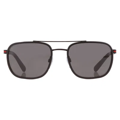 Bvlgari Dark Grey Navigator Men's Sunglasses Bv5053 128/b1 56 In Black / Dark / Grey