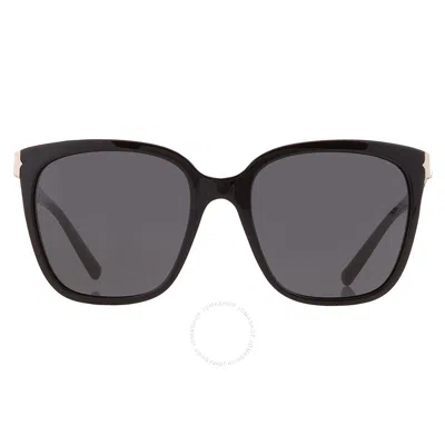 Bvlgari Dark Grey Square Ladies Sunglasses Bv8245 501/87 55 In Black