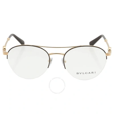 Bvlgari Demo Pilot Ladies Eyeglasses Bv 2235 2033 54 In Black / Gold / Ink / Pink