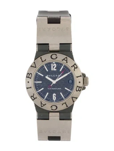 Pre-owned Bvlgari Diagono Titanium Watch In Multi