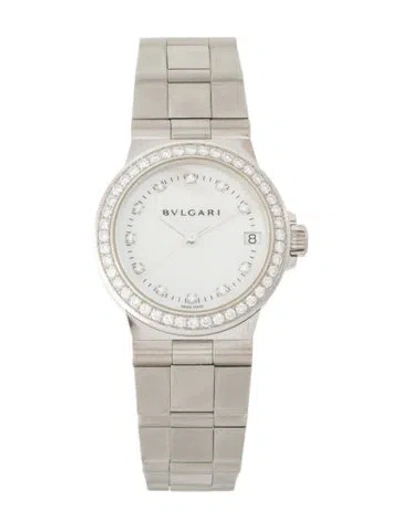 Pre-owned Bvlgari Diagono Watch, 29mm In Multi