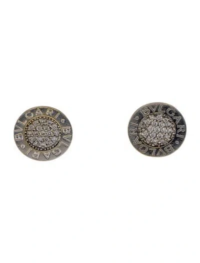 Pre-owned Bvlgari Diamond   Stud Earrings In Multi