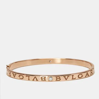 Pre-owned Bvlgari Diamonds 18k Rose Gold Bracelet L