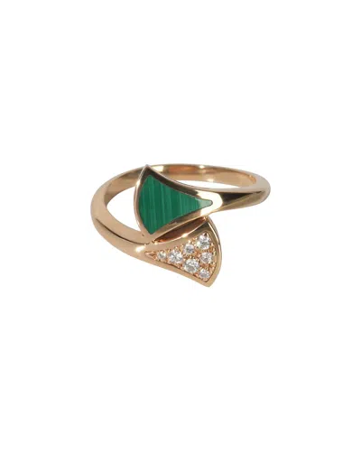 Bvlgari Diva's Dream 18k Rose Gold 0.08 Ct. Tw. Diamond Ring (authentic Pre-  Loved)